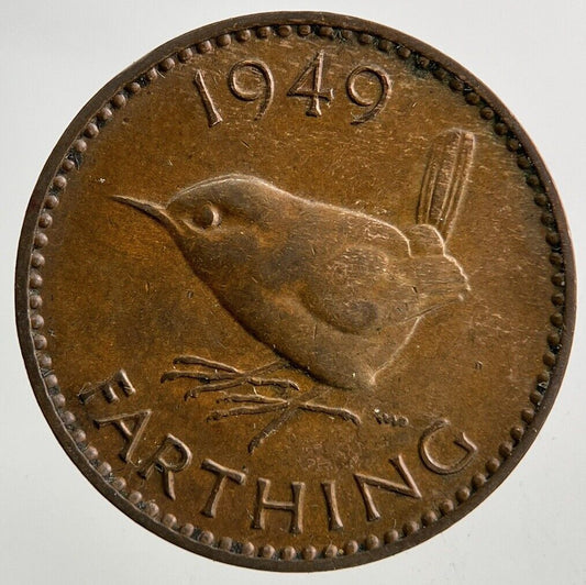 1949 George VI Wren Farthing Coin | Fine Collectable Grade