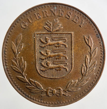 1949 Guernsey 8 Doubles Coin | Fine Collectable Grade