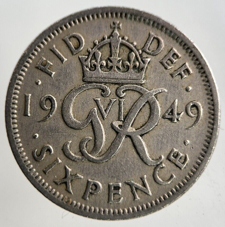1949 George VI Sixpence Coin | Fine Collectable Grade