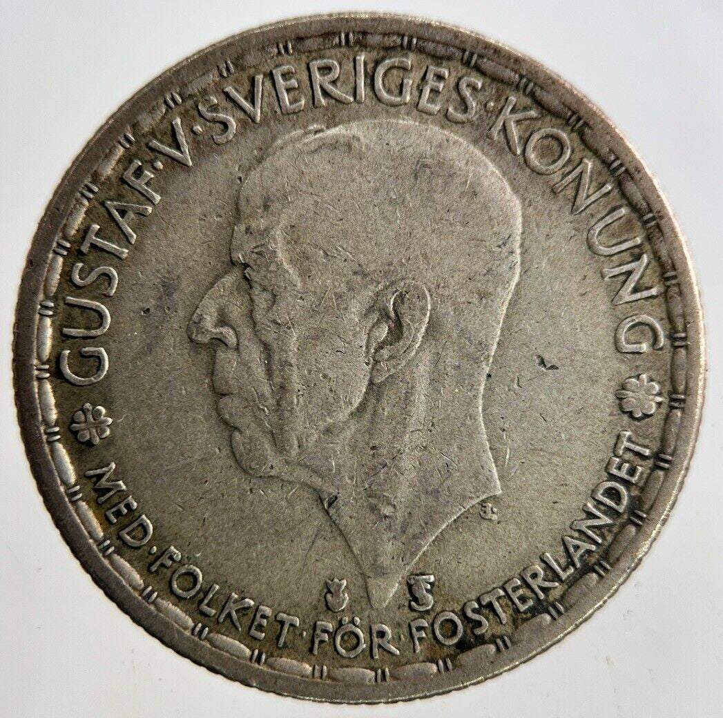 1949 Sweden 1 Krona Silver Coin | Fine Collectable Grade