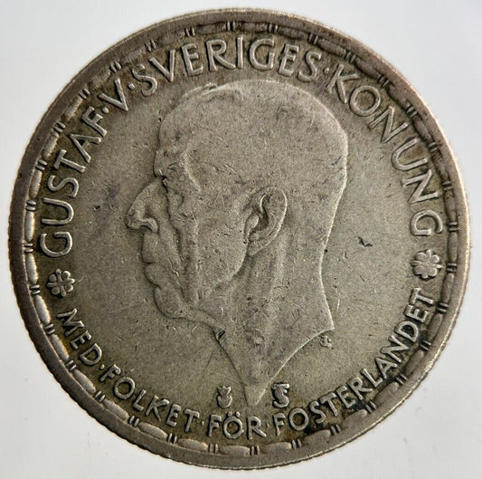 1949 Sweden 1 Krona Silver Coin | Fine Collectable Grade