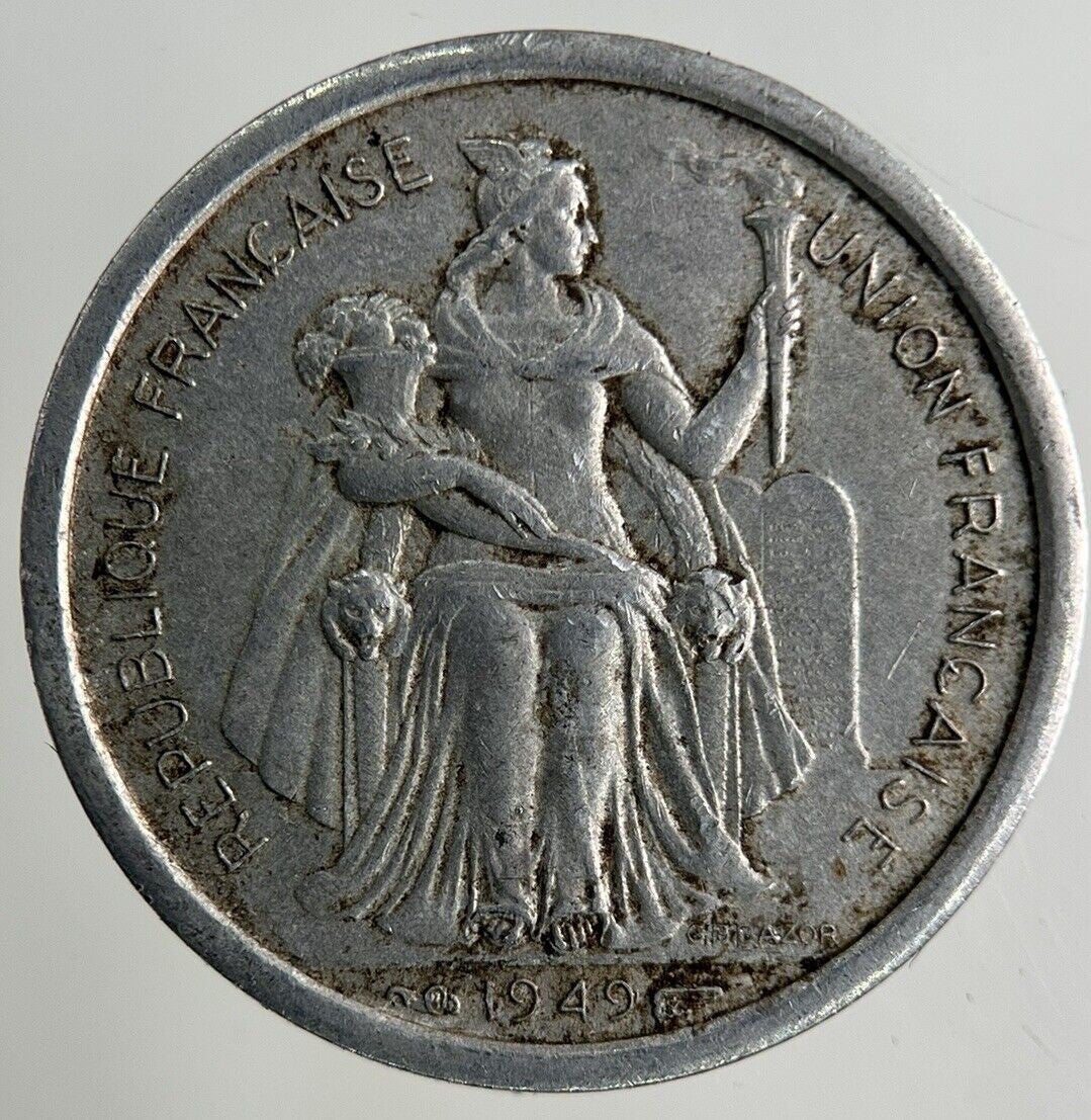 1949 New Caledonia 10 Franc Coin | Fine Collectable Grade