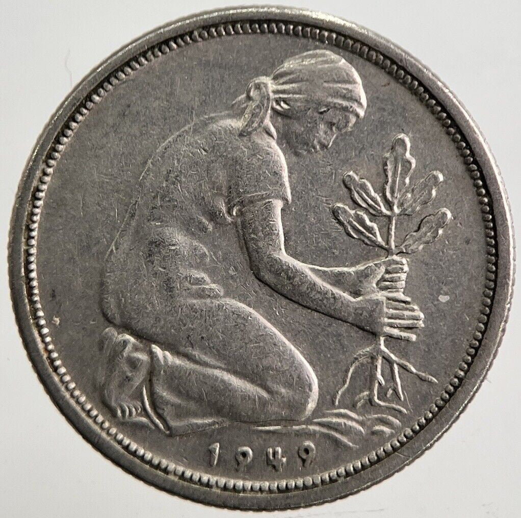 1949 Germany 50 Pfennig Coin | Very High Grade | a4958