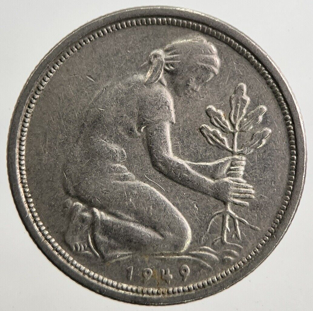 1949 Germany 50 Pfennig Coin | Very High Grade | a4957