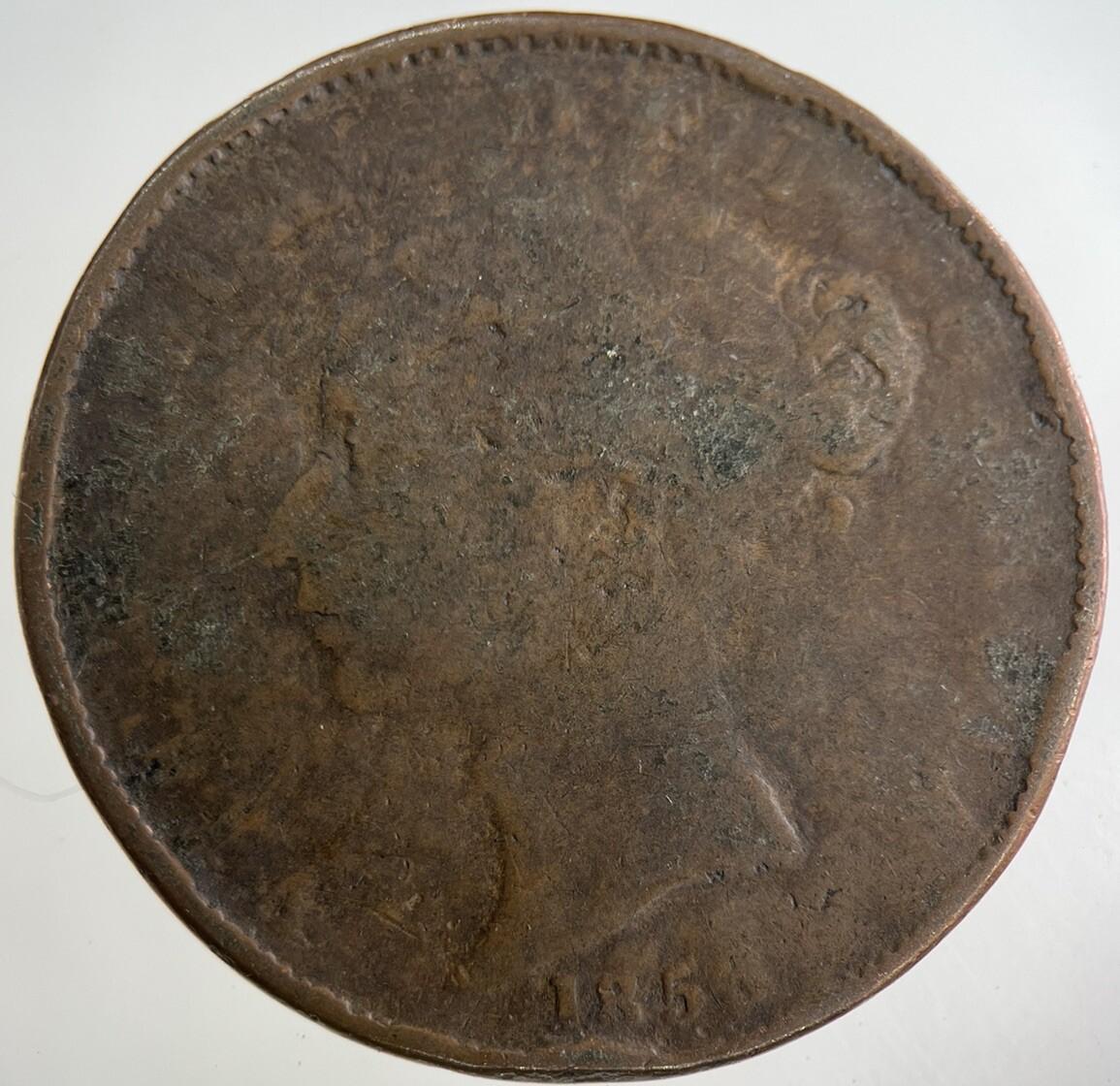1853 Victoria One Penny Coin | Collectable Grade