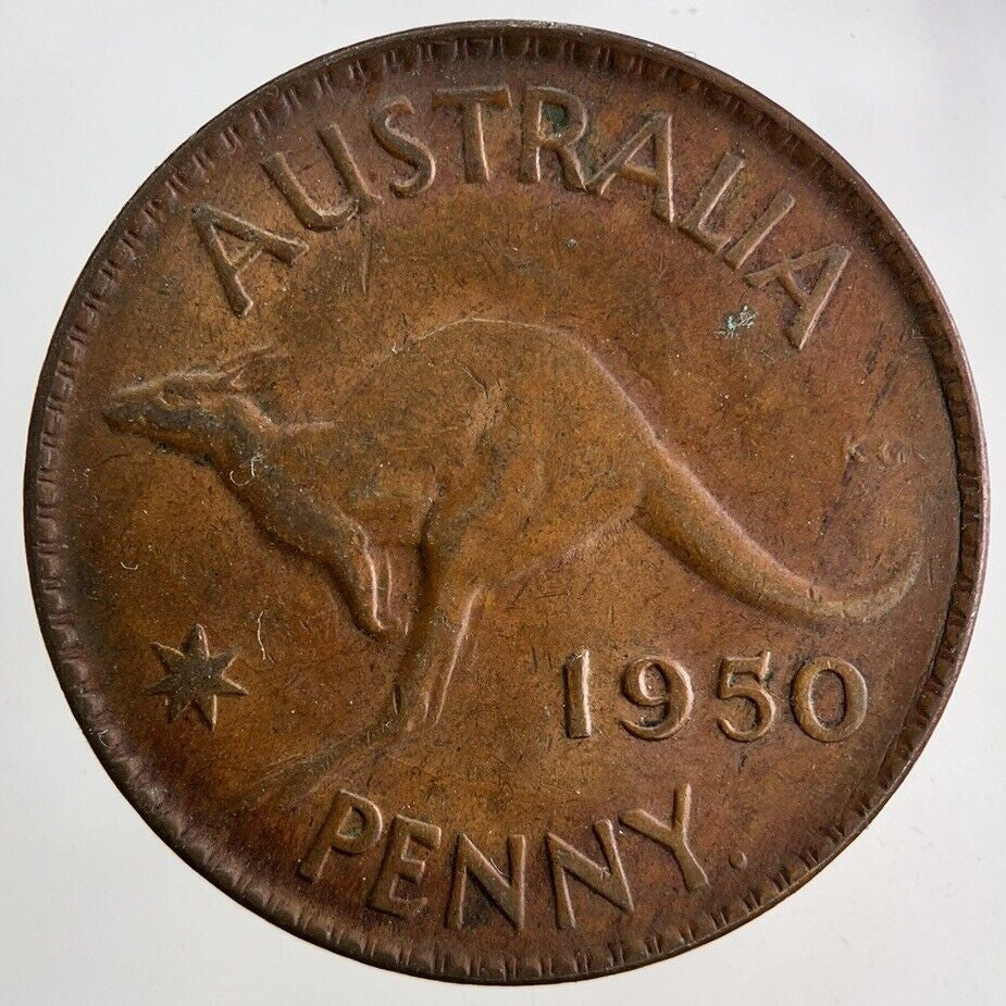 1950 Australia One Penny Coin | Fine Collectable Grade