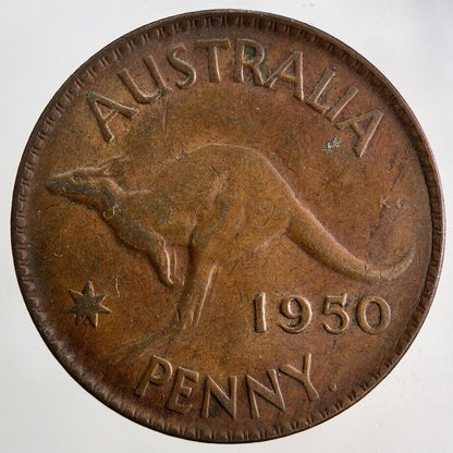 1950 Australia One Penny Coin | Fine Collectable Grade