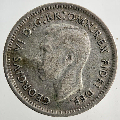 1950 Australia Sixpence Silver Coin | Fine Collectable Grade