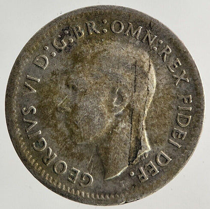 1950 Australia Threepence Silver Coin | Fine Collectable Grade