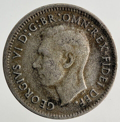 1950 Australia Threepence Silver Coin | Fine Collectable Grade