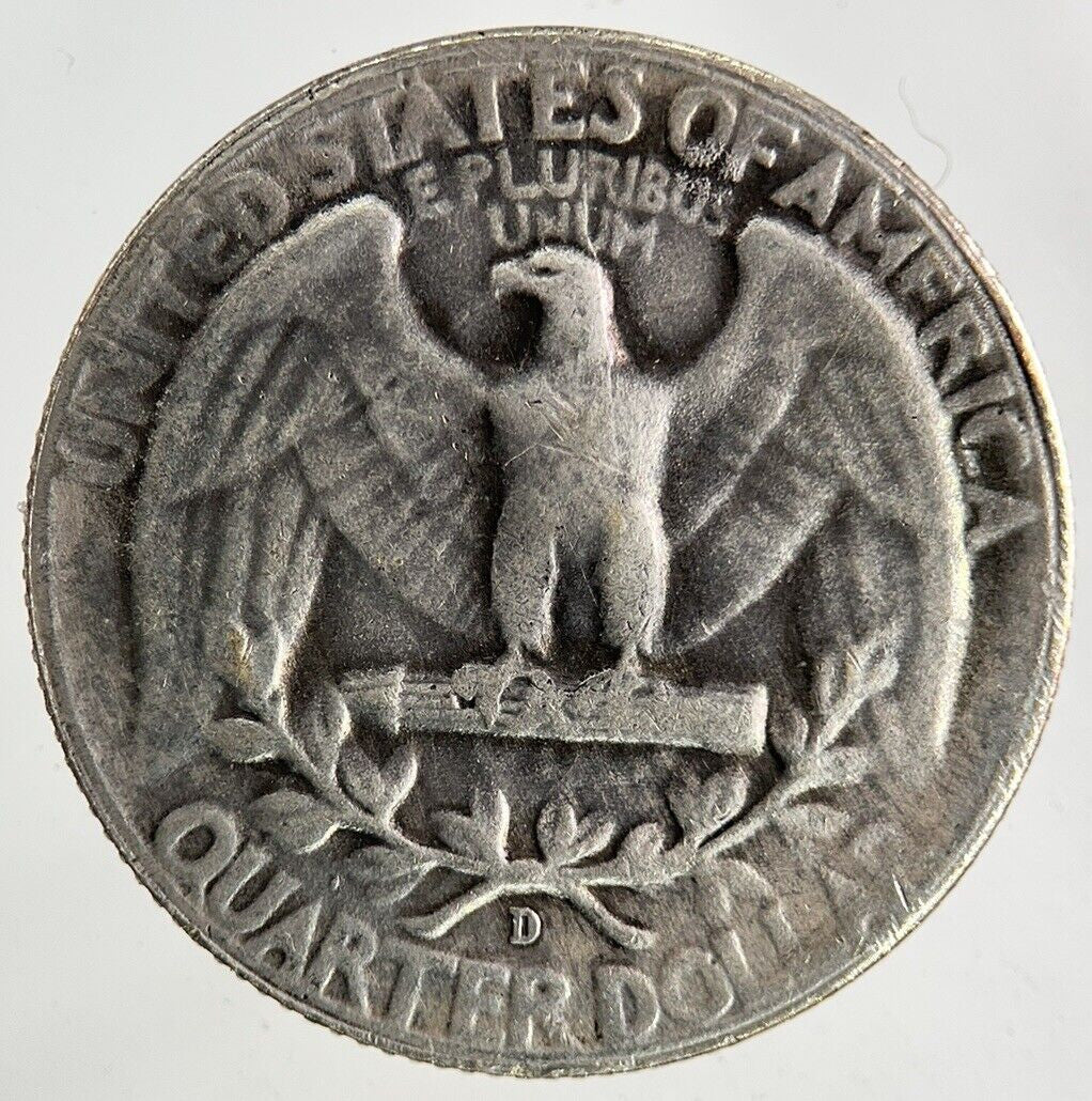 1949-D US USA Quarter Dollar Silver Coin | Fine Collectable Grade
