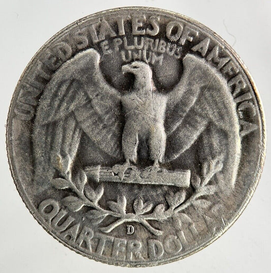 1949-D US USA Quarter Dollar Silver Coin | Fine Collectable Grade