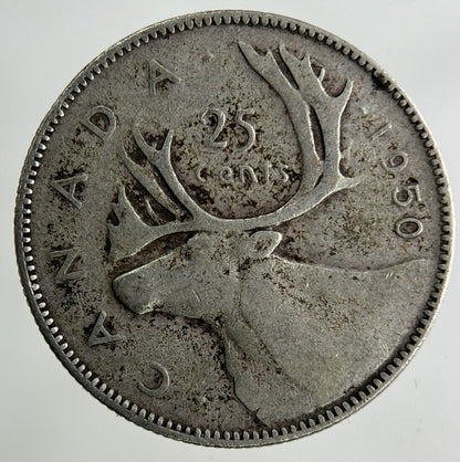 1950 Canada 25 Cents Silver Coin | Collectable Grade