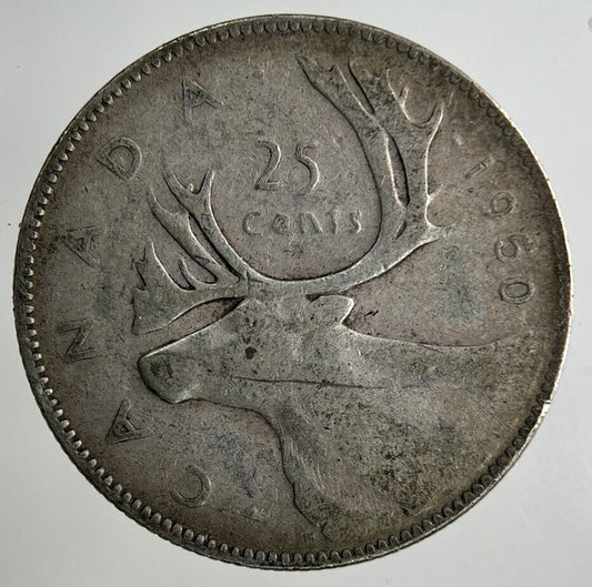 1950 Canada 25 Cents Silver Coin | Fair Grade