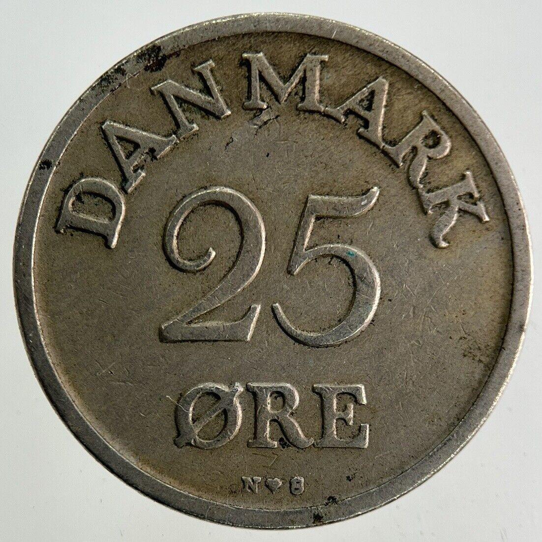 1950 Denmark 25 Ore Coin | Fine Collectable Grade