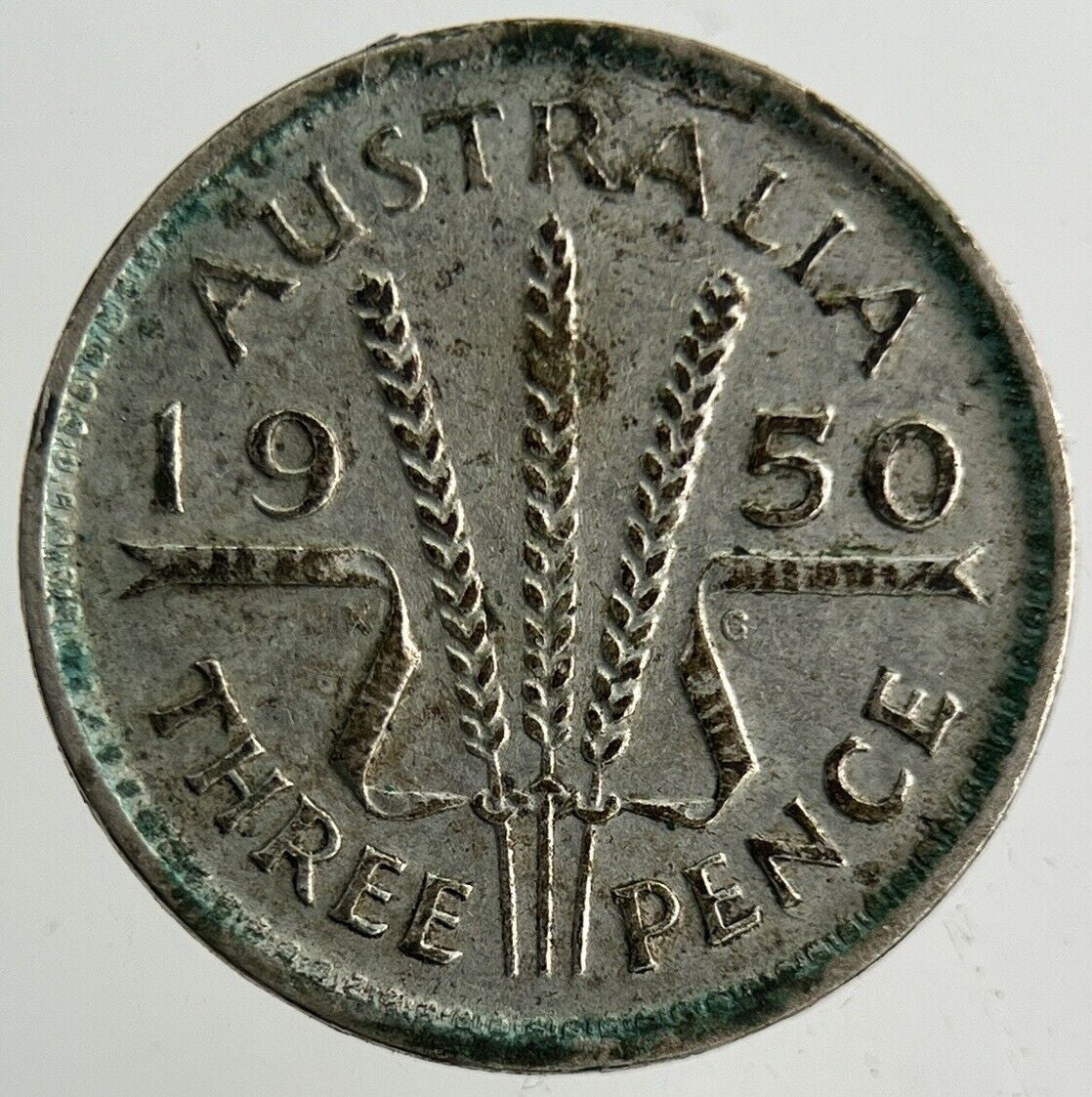 1950 Australia Threepence Silver Coin | Fine Collectable Grade