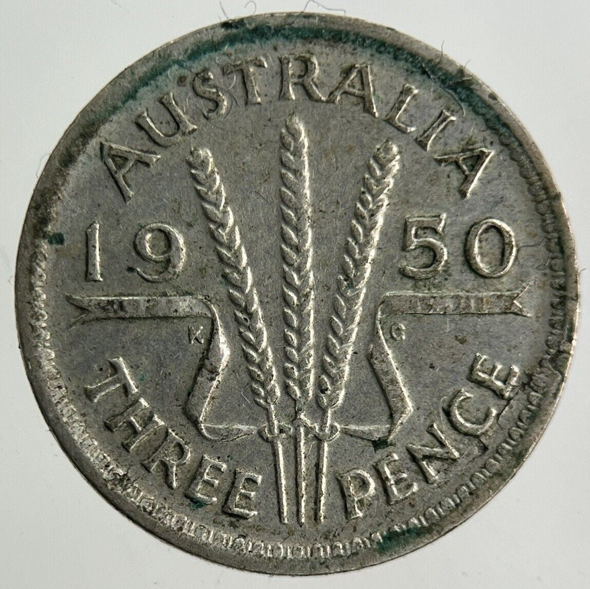 1950 Australia Threepence Silver Coin | Fine Collectable Grade