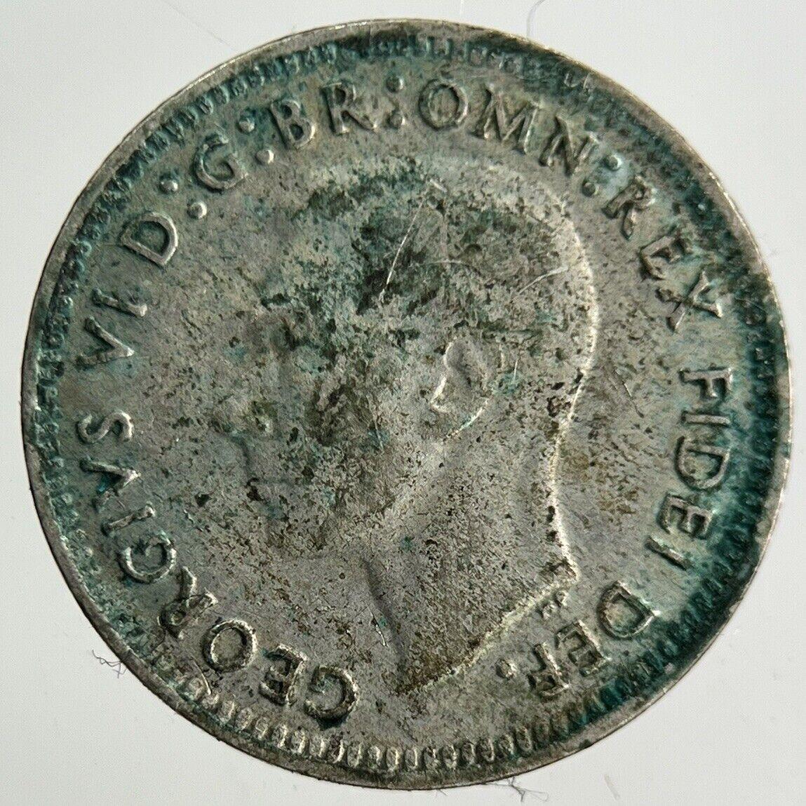 1950 Australia Threepence Silver Coin | Fine Collectable Grade