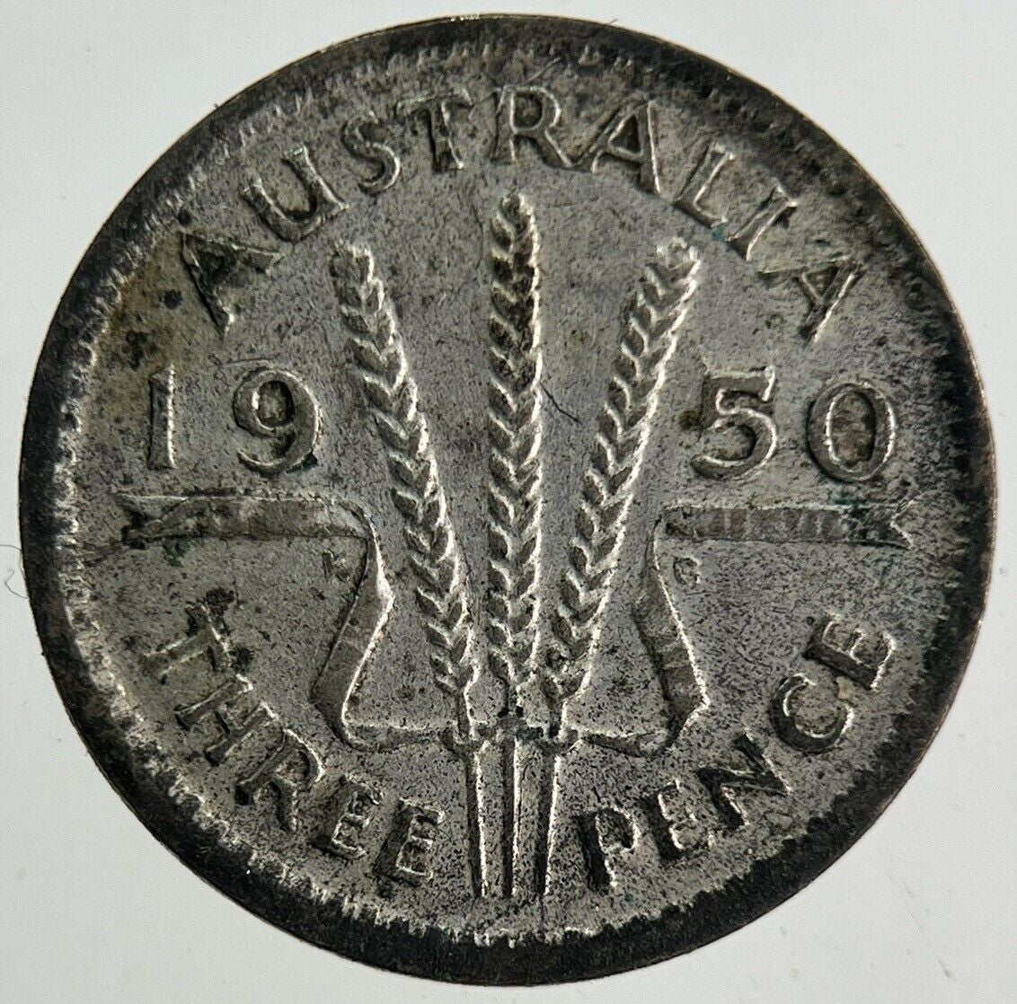 1950 Australia Threepence Silver Coin | Fine Collectable Grade