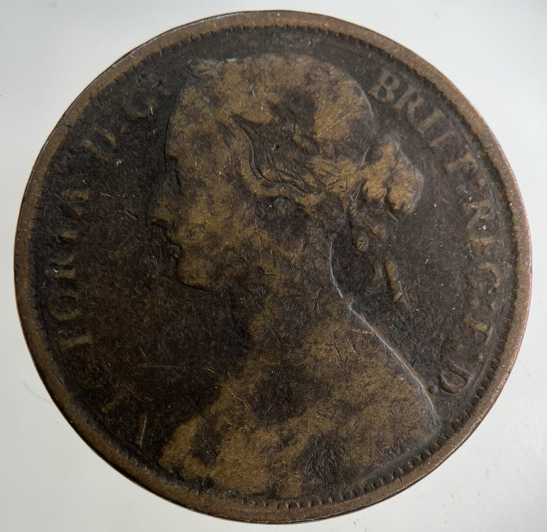 1872 Victoria One Penny Coin | Collectable Grade