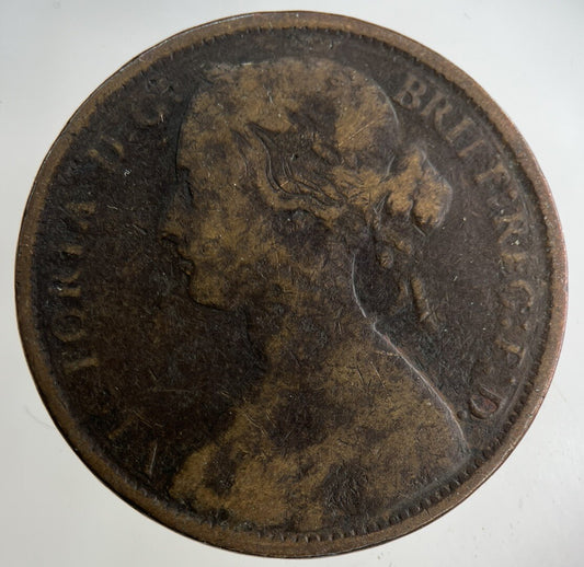 1872 Victoria One Penny Coin | Collectable Grade
