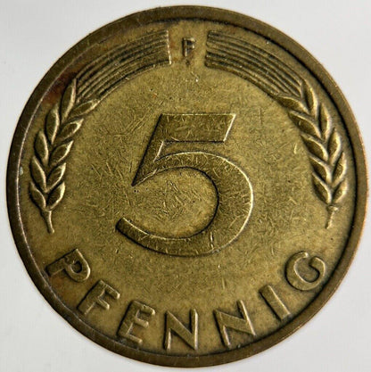 1950 Germany 5 Pfennig Coin | Fine Collectable Grade