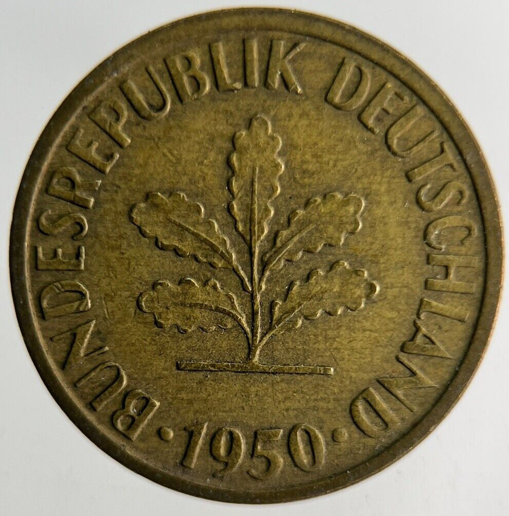1950 Germany 5 Pfennig Coin | Fine Collectable Grade