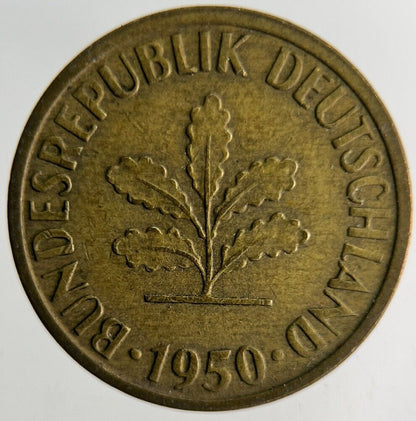 1950 Germany 5 Pfennig Coin | Fine Collectable Grade
