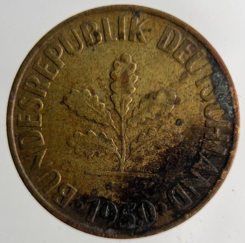 1950 Germany 10 Pfennig Coin | Fine Collectable Grade