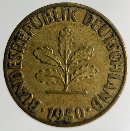 1950 Germany 5 Pfennig Coin | Fine Collectable Grade