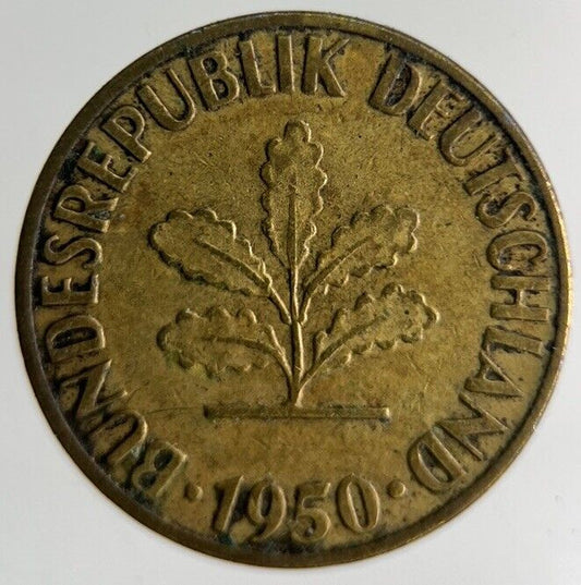 1950 Germany 5 Pfennig Coin | Fine Collectable Grade