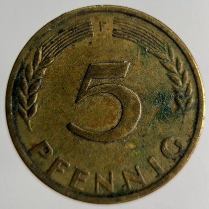 1950 Germany 5 Pfennig Coin | Fine Collectable Grade