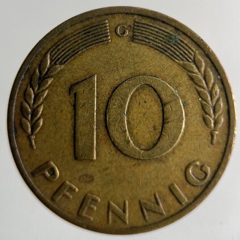1950 Germany 10 Pfennig Coin | Fine Collectable Grade