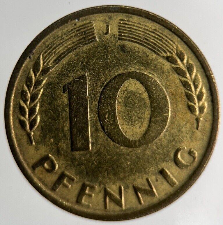 1950 Germany 10 Pfennig Coin | Fine Collectable Grade