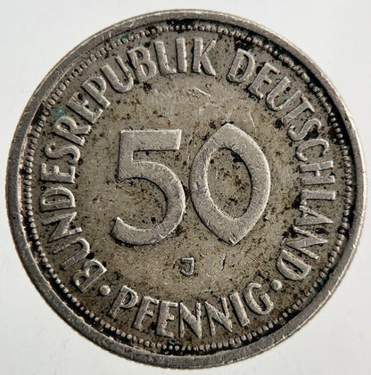 1950 Germany 50 Pfennig Coin | Fine Collectable Grade