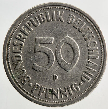 1950 Germany 50 Pfennig Coin | Fine Collectable Grade