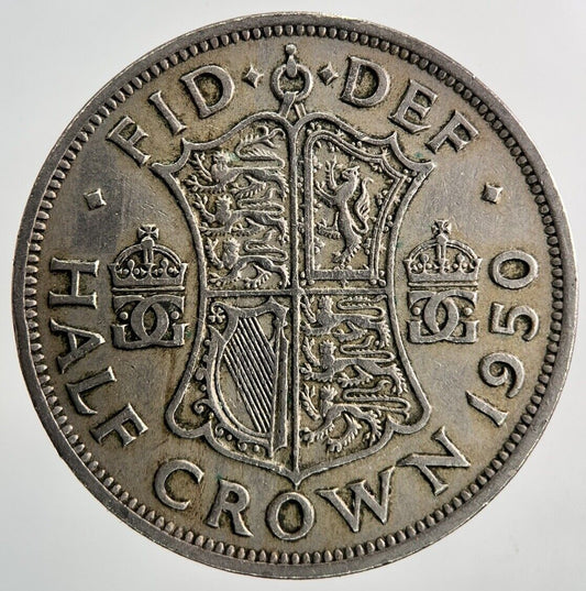 1950 George VI Half-Crown Coin | Fine Collectable Grade