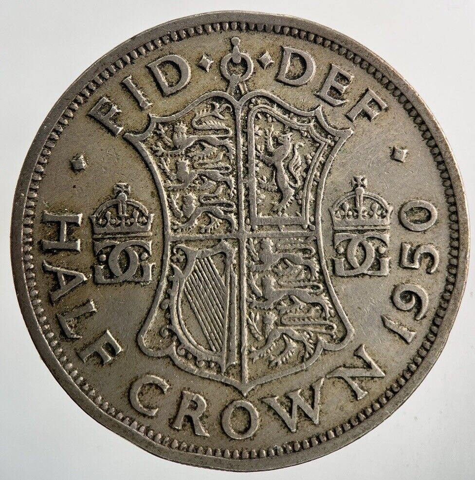 1950 George VI Half-Crown Coin | Fine Collectable Grade