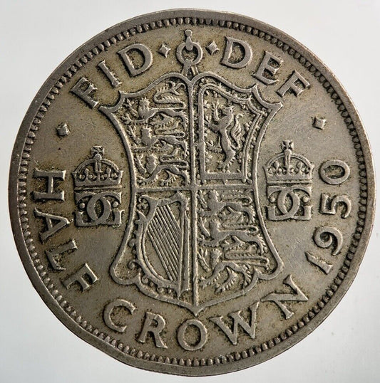 1950 George VI Half-Crown Coin | Fine Collectable Grade