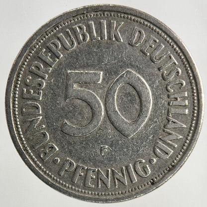 1950 Germany 50 Pfennig Coin | Fine Collectable Grade