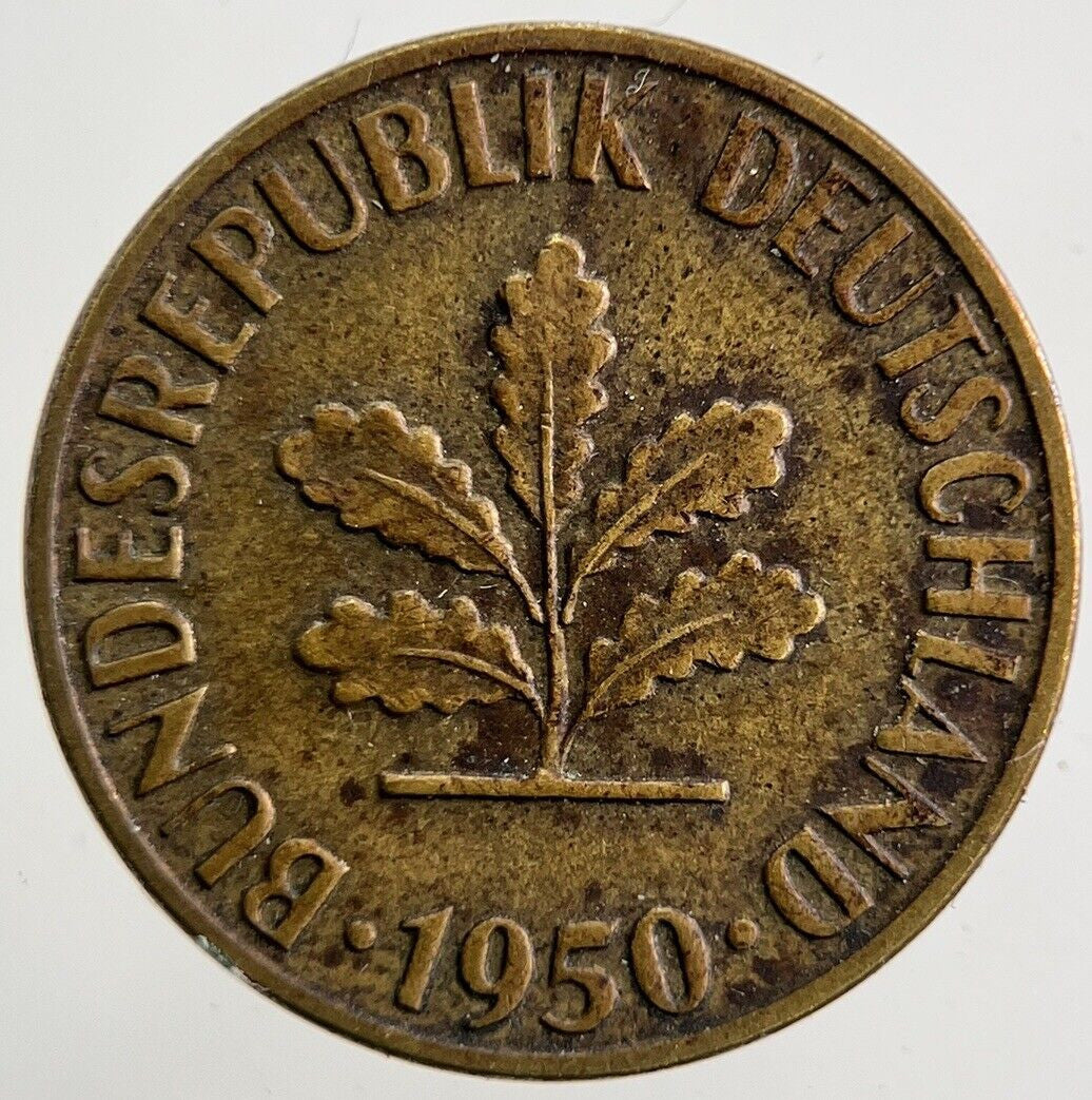 1950 Germany 5 Pfennig Coin | Fine Collectable Grade