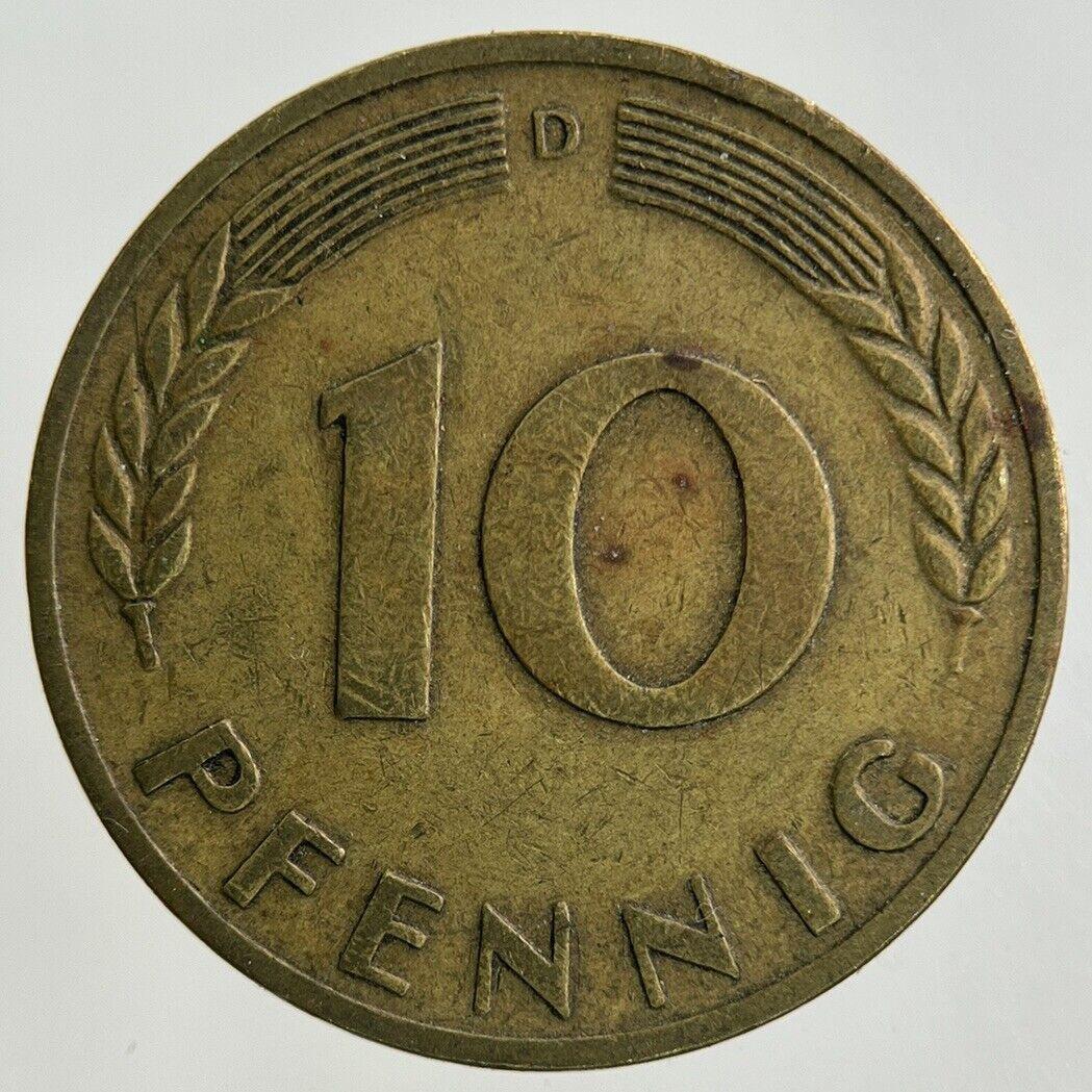 1950 Germany 10 Pfennig Coin | Fine Collectable Grade