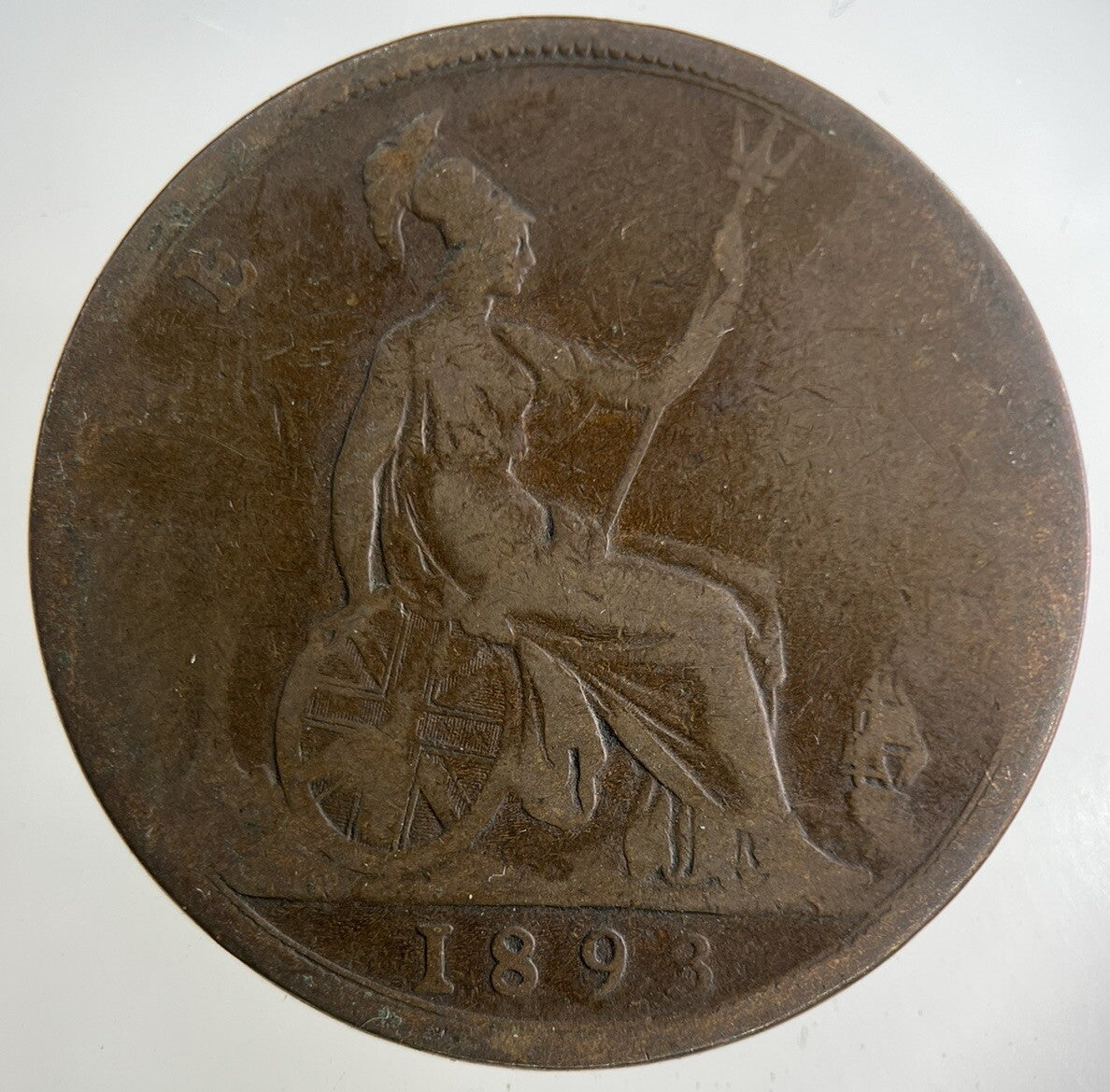 1893 Victoria One Penny Coin | Collectable Grade