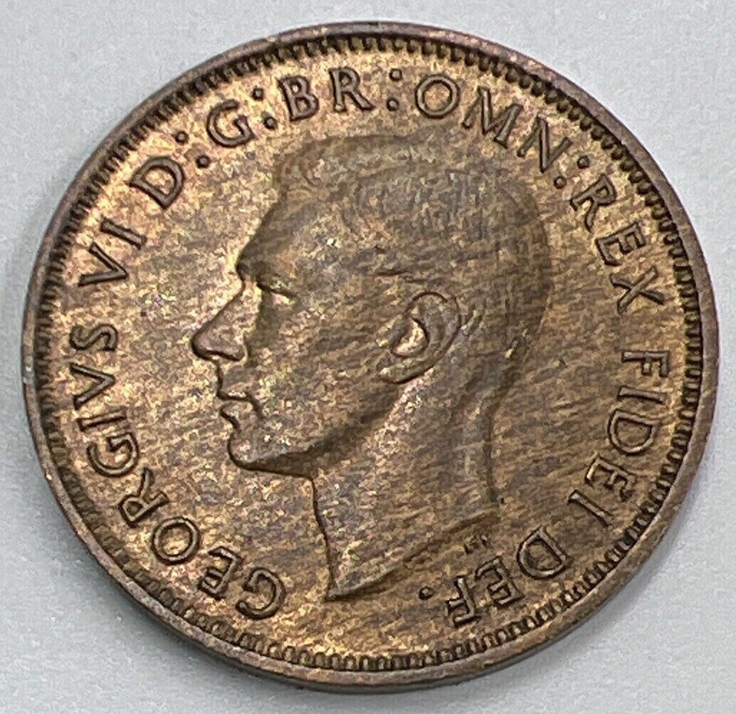 1950 George VI Farthing | British Copper Coin | Very High Grade | a540
