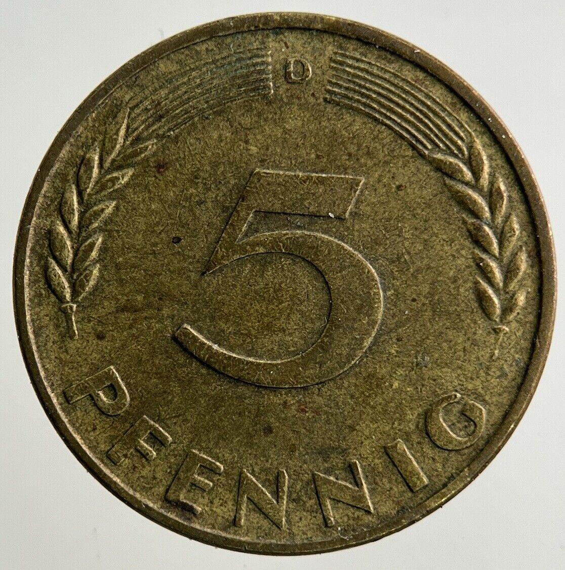 1950 Germany 5 Pfennig Coin | Fine Collectable Grade