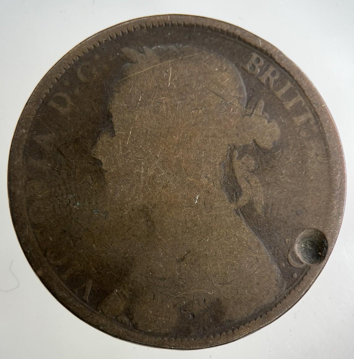 1883 Victoria One Penny Coin | Collectable Grade