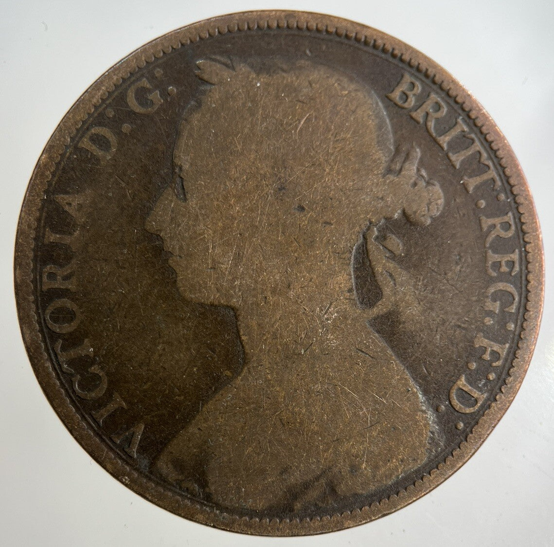 1886 Victoria One Penny Coin | Collectable Grade