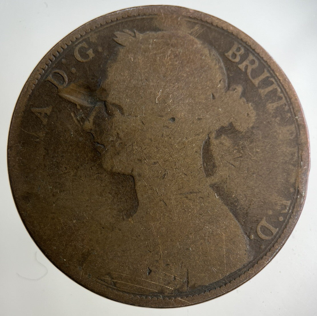 1889 Victoria One Penny Coin | Collectable Grade