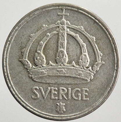 1950 Sweden 10 Ore Silver Coin | Fine Collectable Grade | a7830
