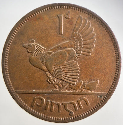 1950 Irish Penny Coin | Very High Grade | a4724